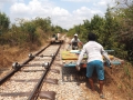 Battambang Bambusbahn