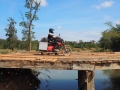 Laos-Holzbrücke