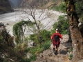 Manaslu-Trek Pfad