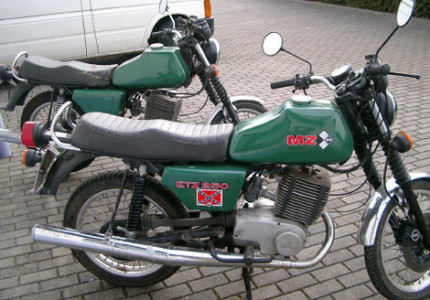 MZ ETZ 250 Baujahr 1978 und 1988 vor dem Umbau
